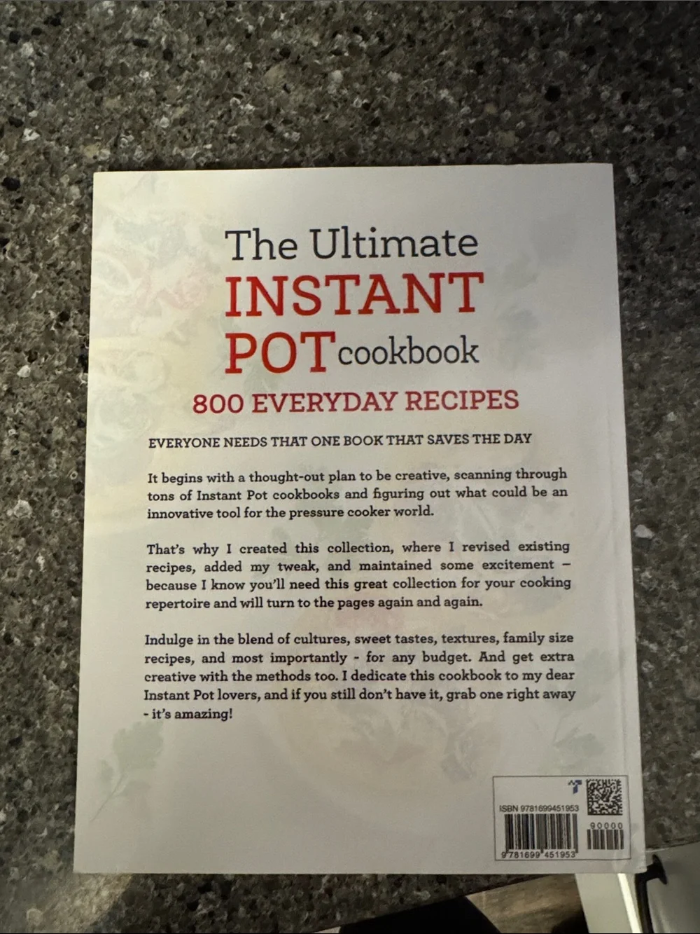 The Ultimate Instant Pot Cookbook by Simon Rush — White and Red Cover